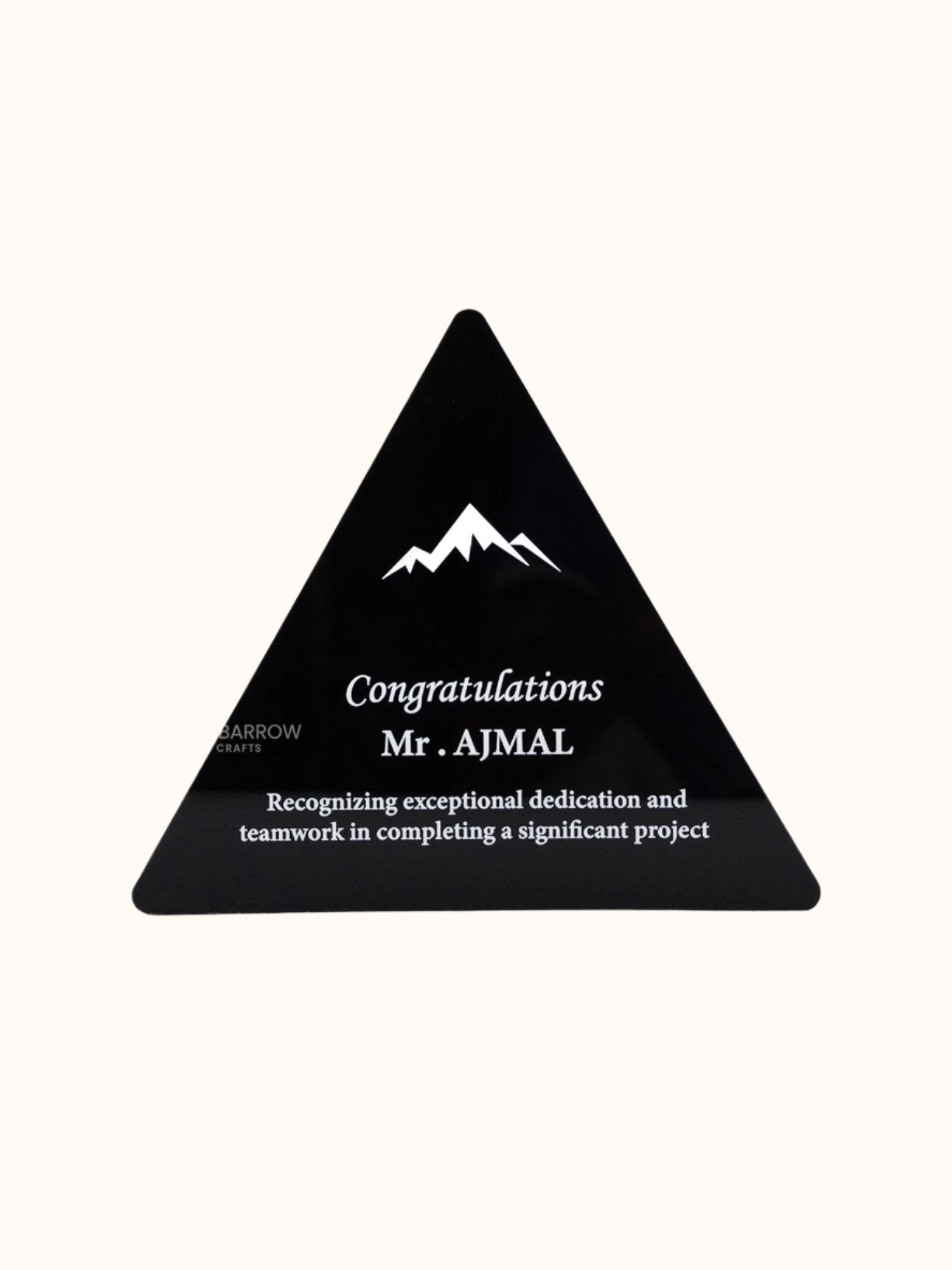 Wooden Trophy with Acrylic Accent