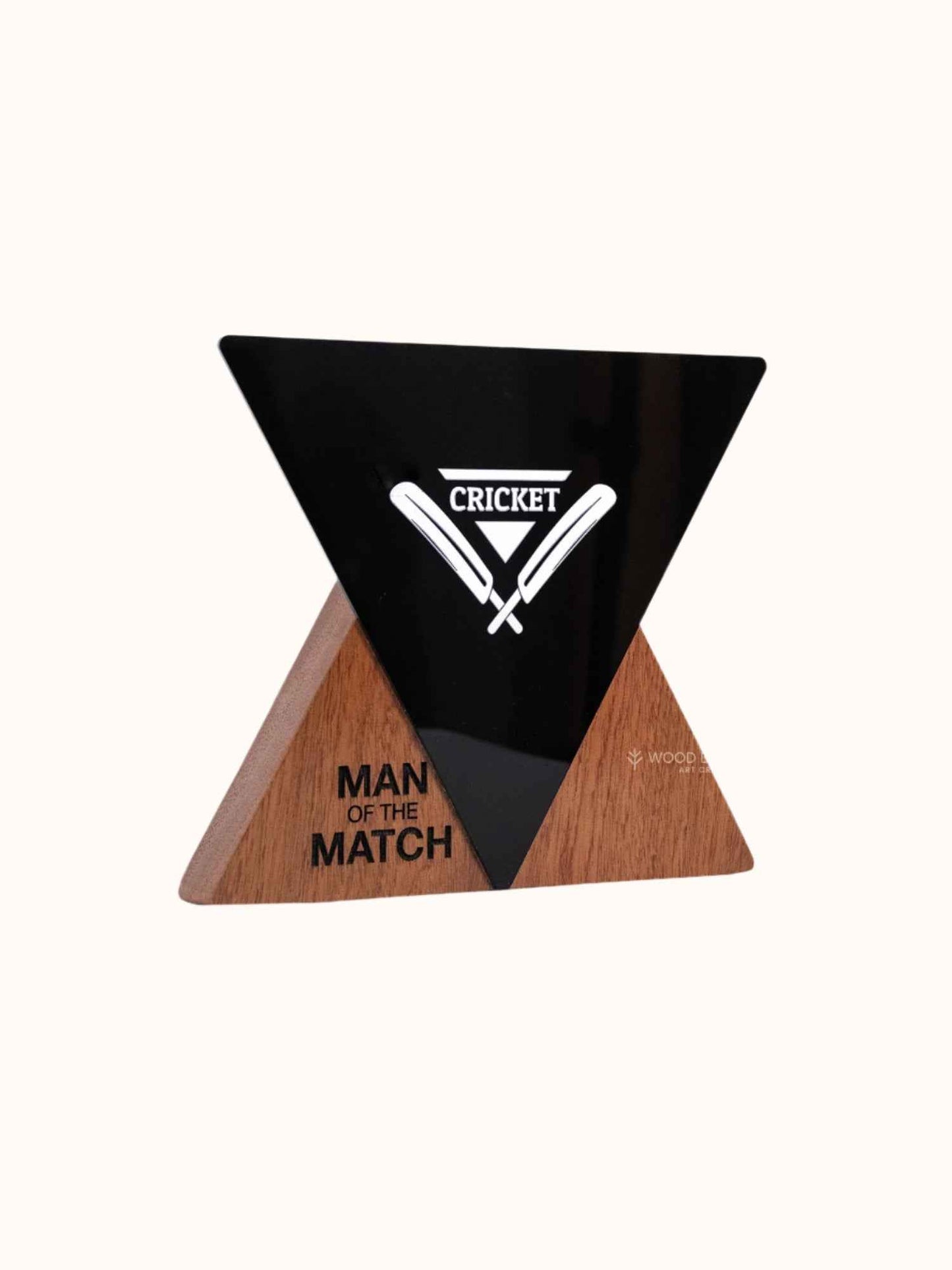Wooden Trophy with Acrylic Accent