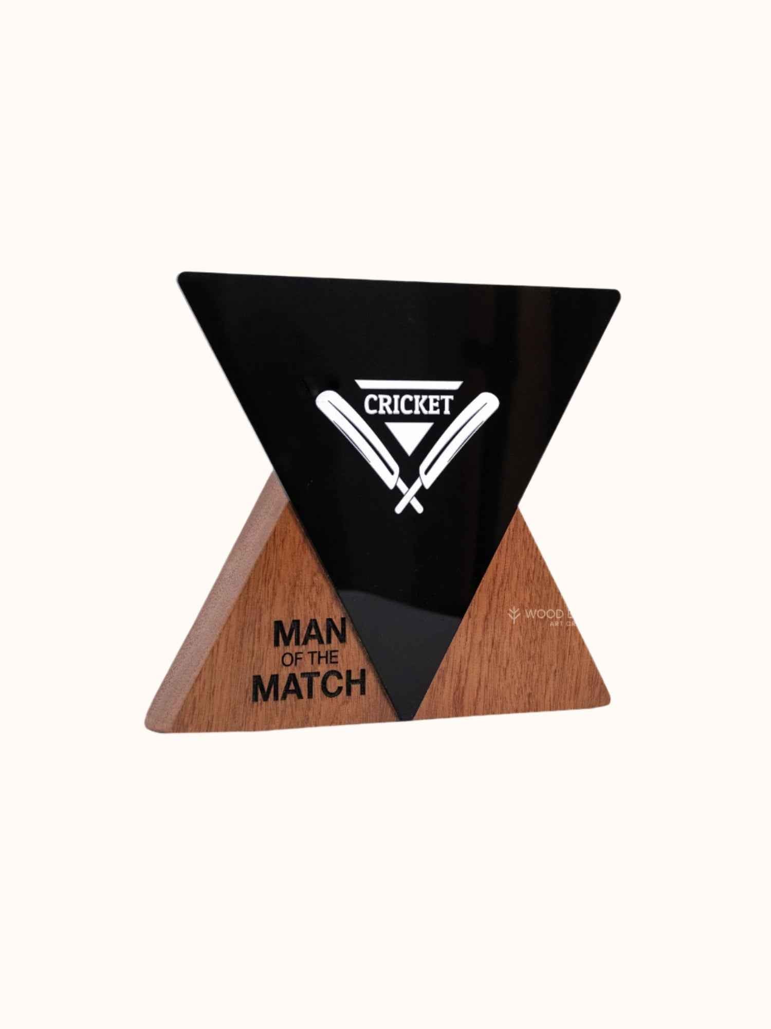 Wooden Trophy with Acrylic Accent