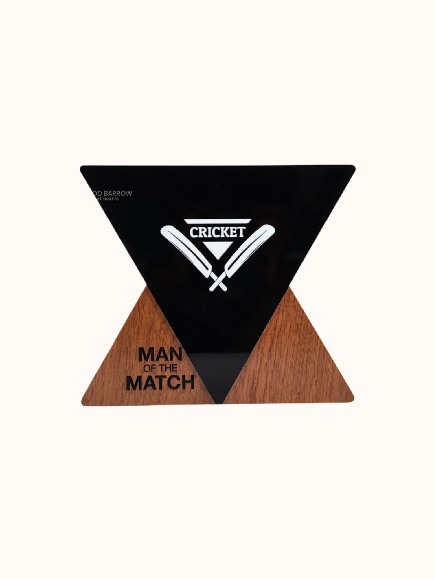 Wooden Trophy with Acrylic Accent