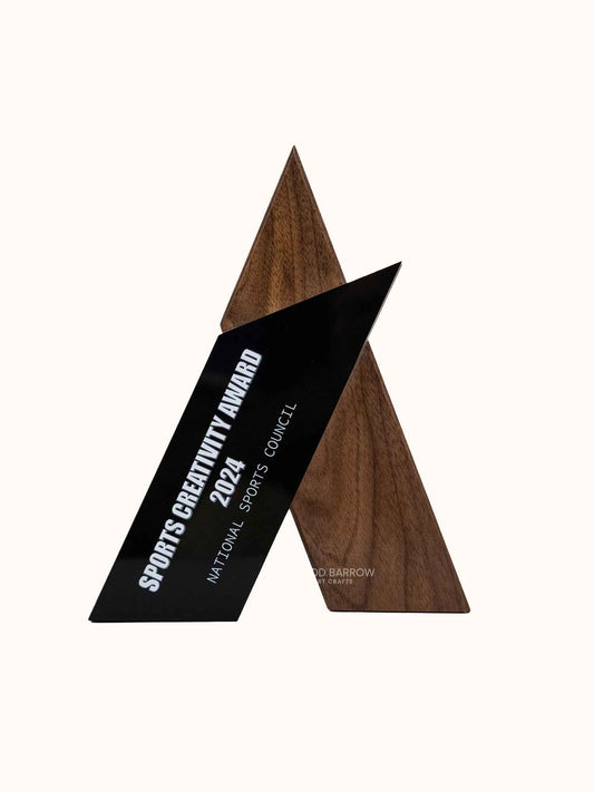 Custom Wood Award with Acrylic Accent