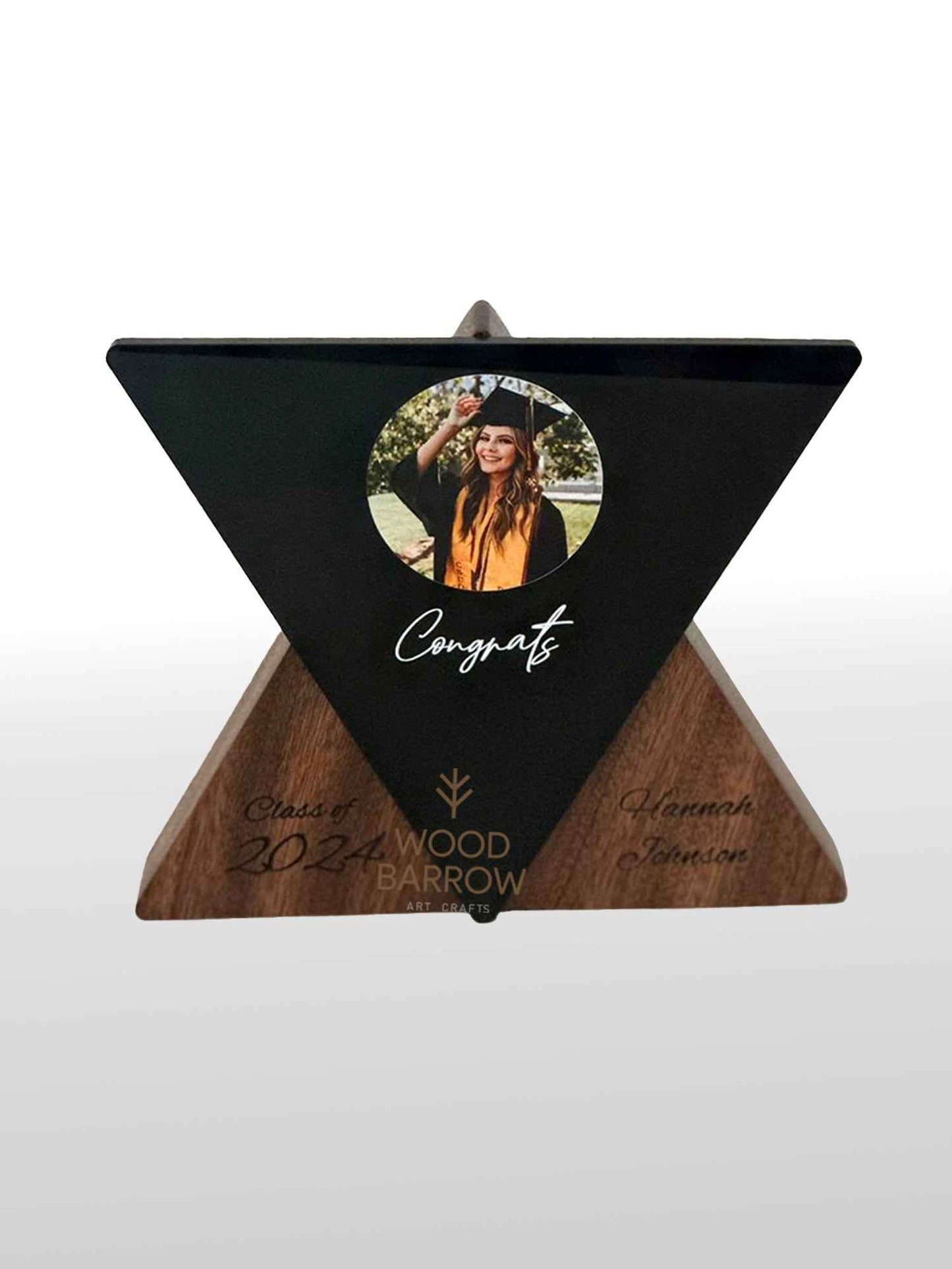 Personalized Wooden Trophy & Acrylic Gift for Graduation Day - Made in UAE