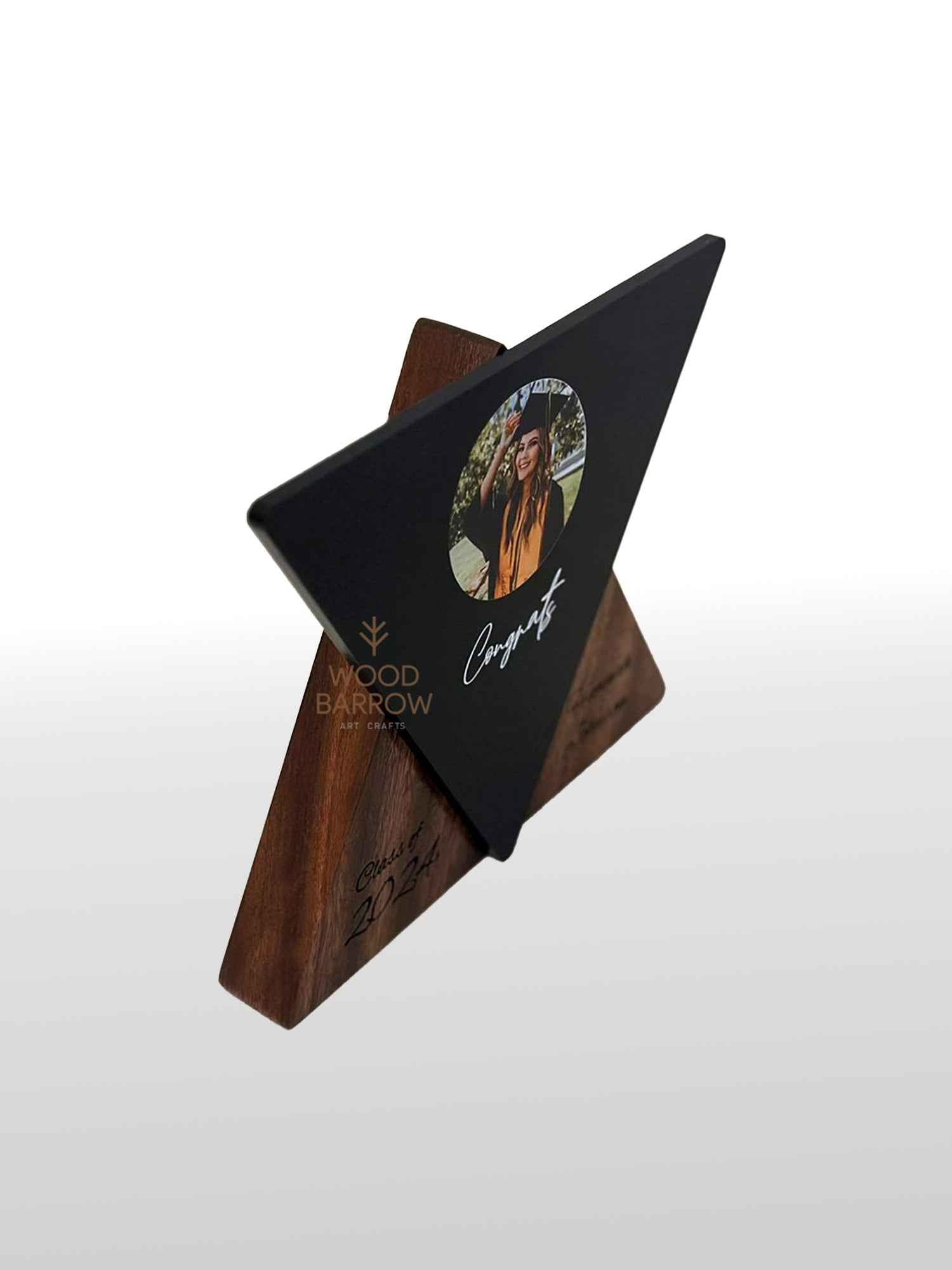 Personalized Wooden Trophy & Acrylic Gift for Graduation Day - Made in UAE