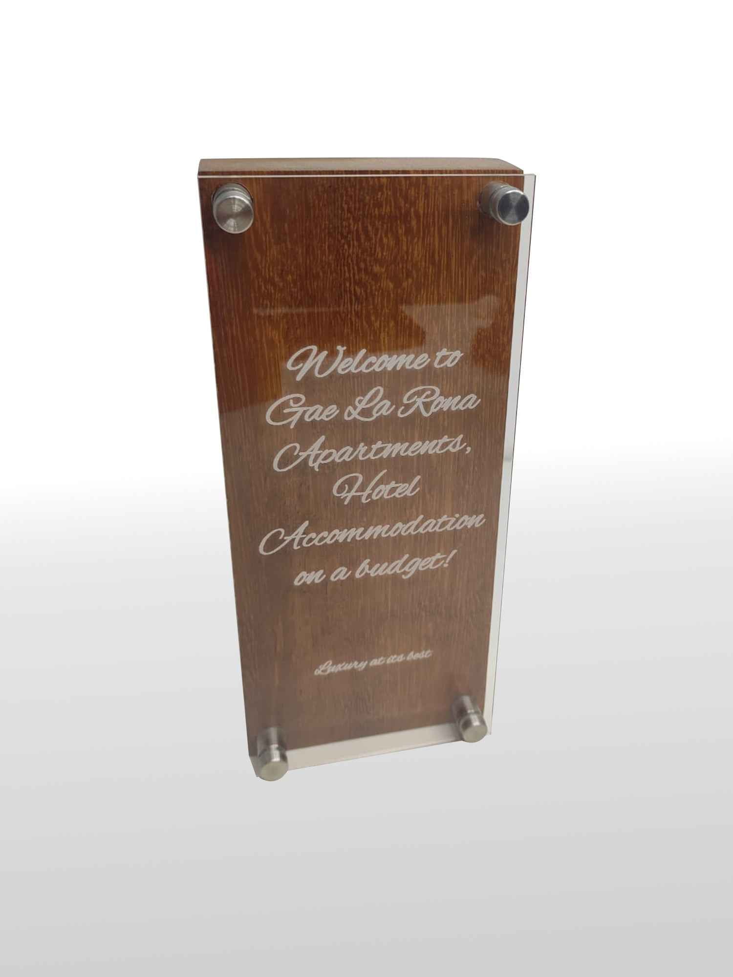 Customized Wooden and Acrylic Memento for Office