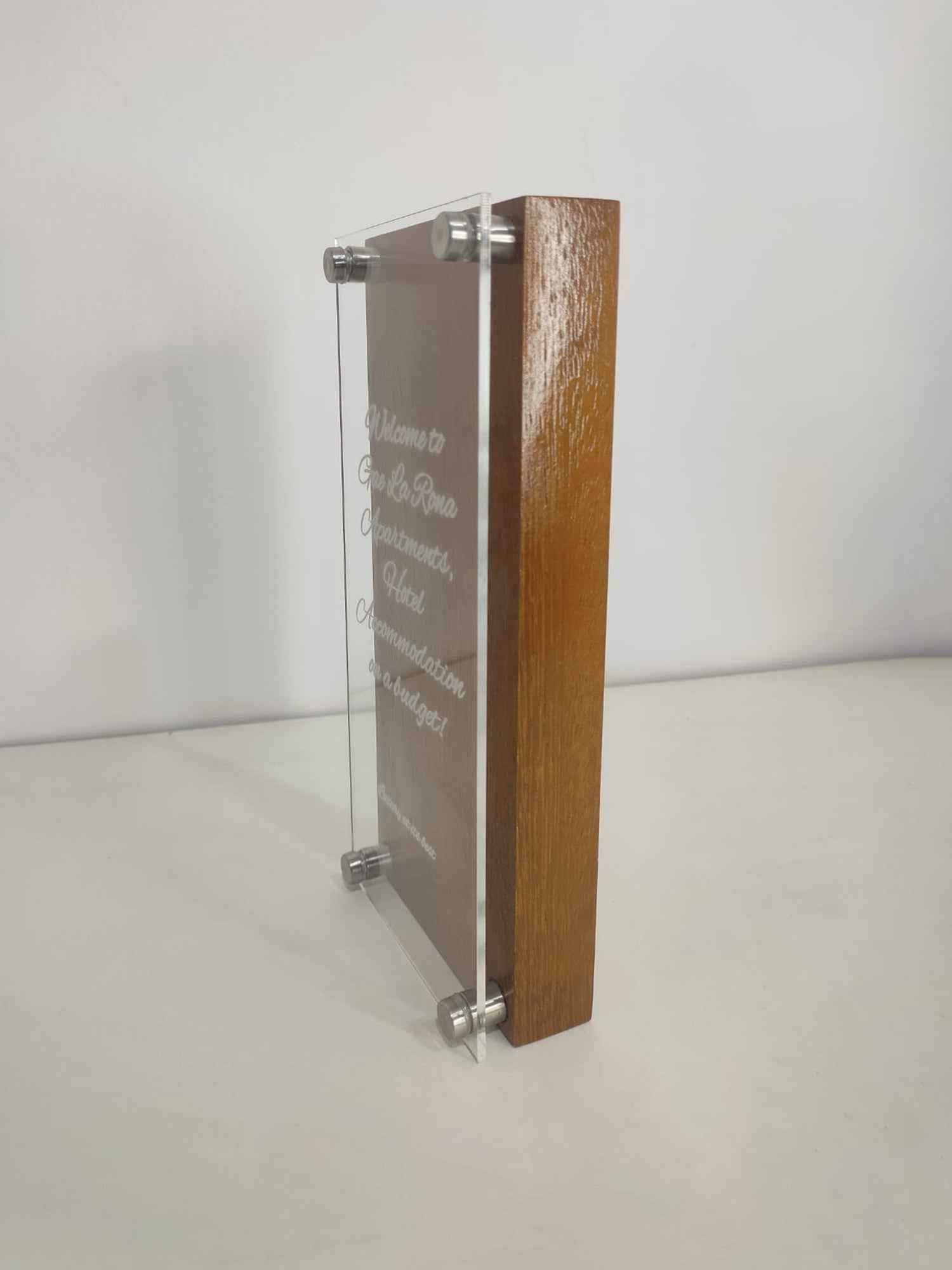 Customized Wooden and Acrylic Memento for Office