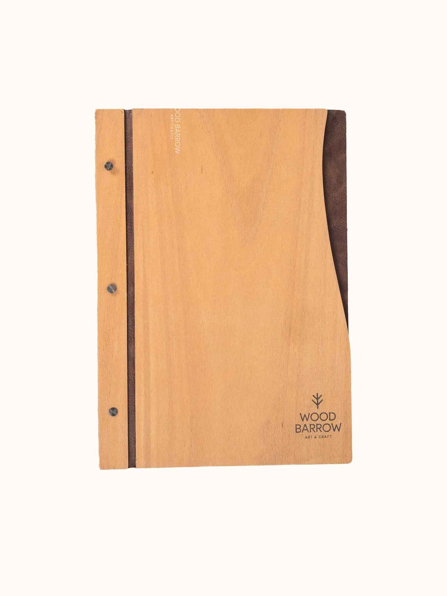 A4 Size Flip Menu Holder with Leather Covering
