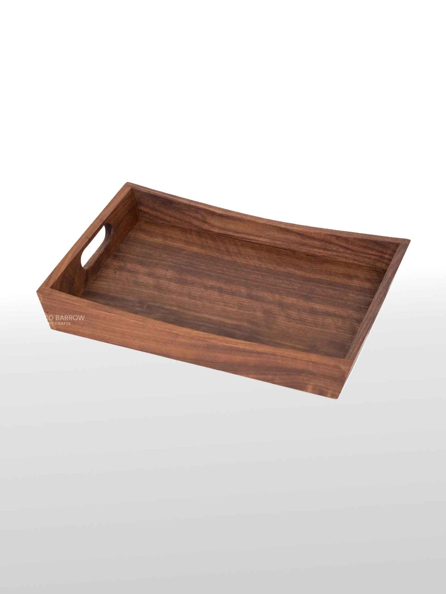 Elegant Wooden Tray with Handles
