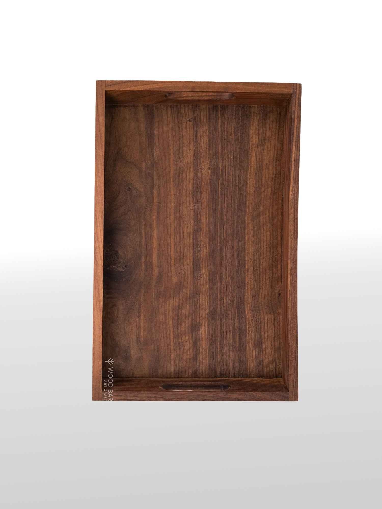 Elegant Wooden Tray with Handles