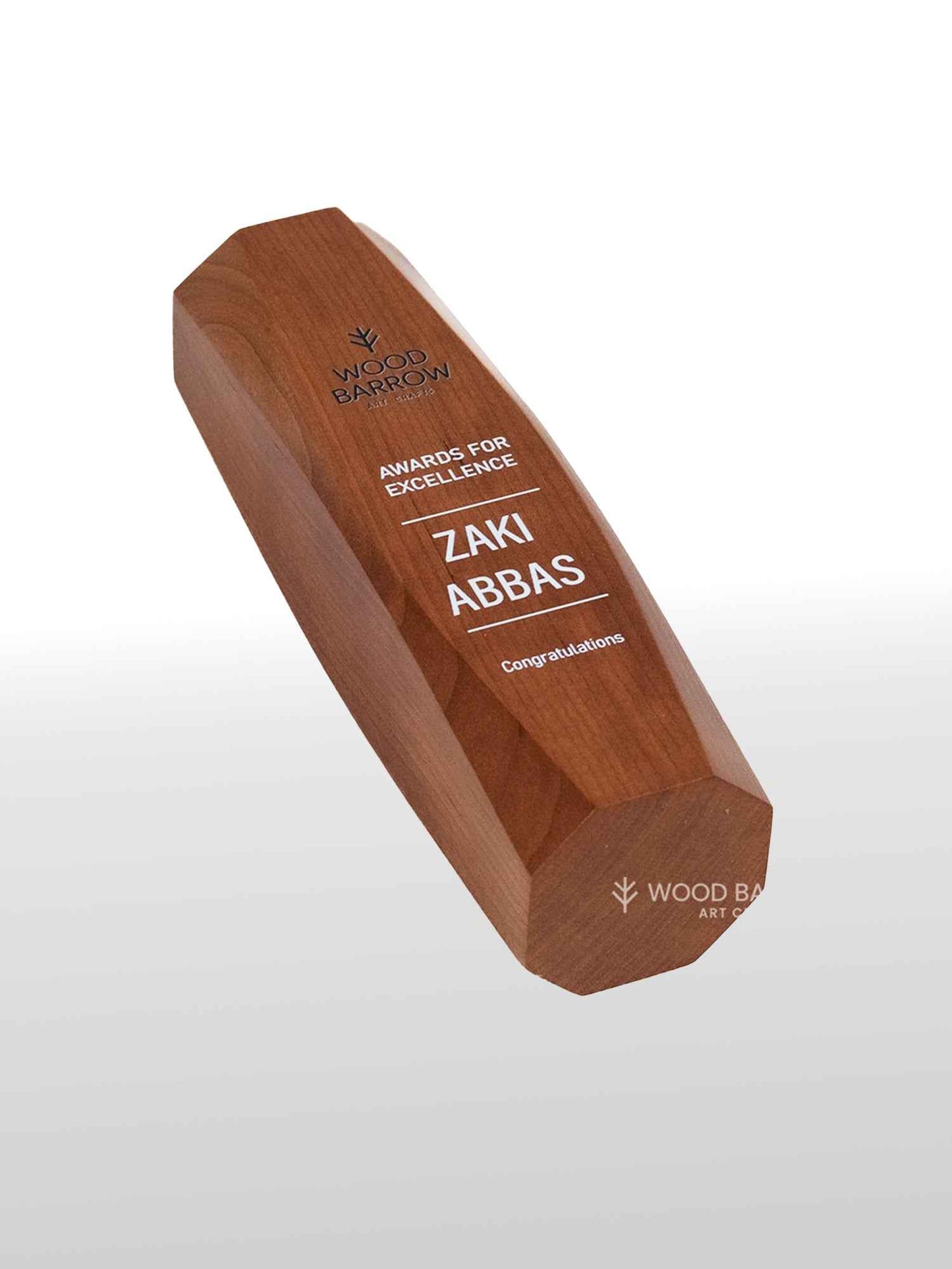 Handcrafted Customizable Wooden Award