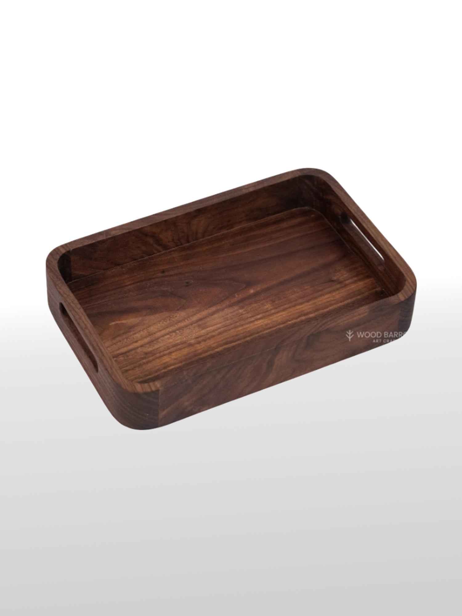 Rustic Wooden Tray with Wooden Handles