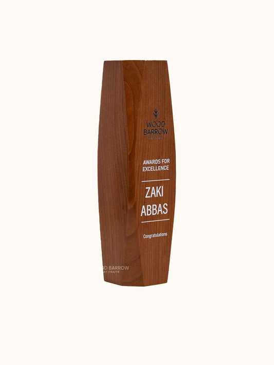 Handcrafted Customizable Wooden Award