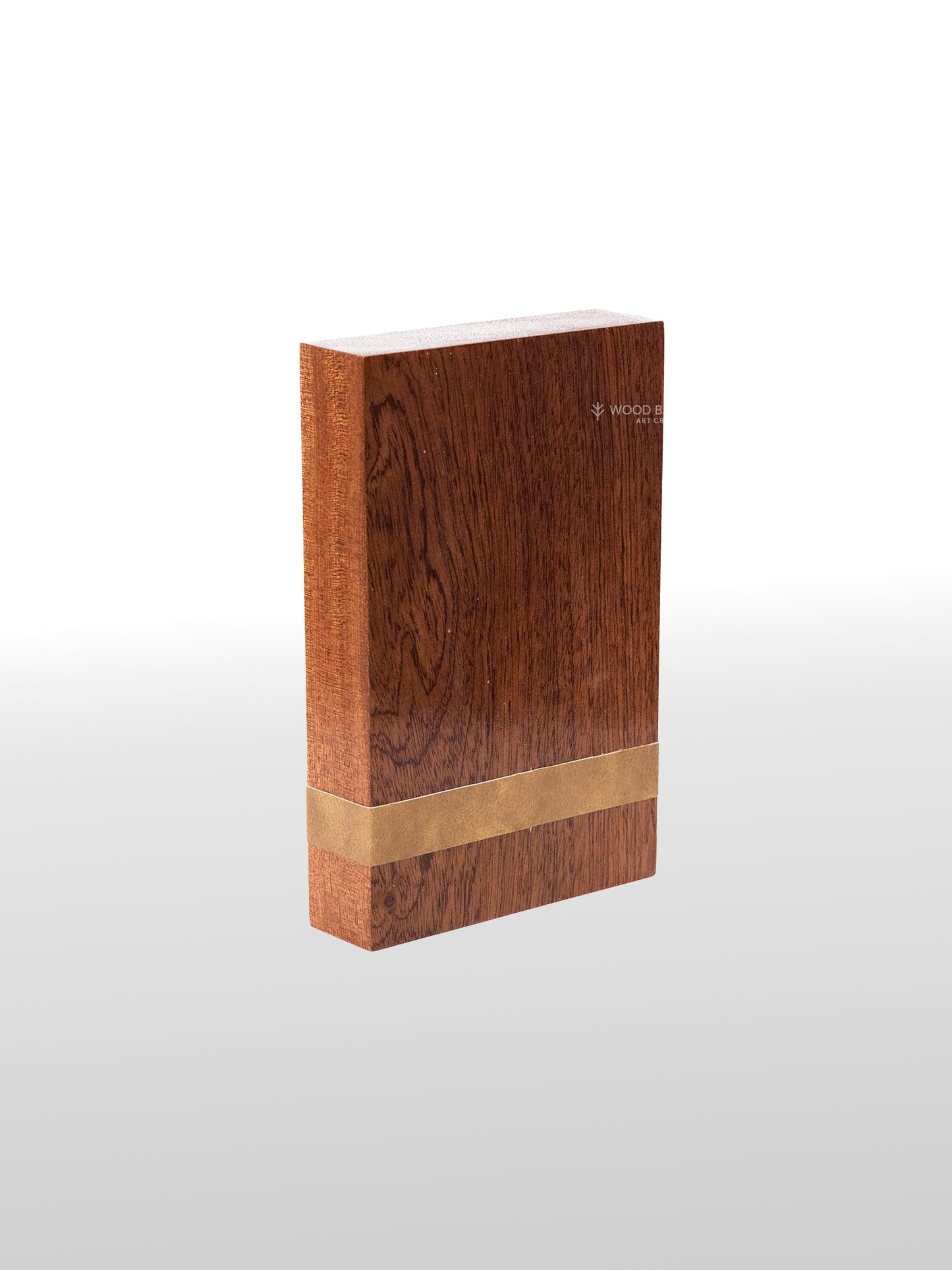 Wooden Trophy with Elegant Leather Strap