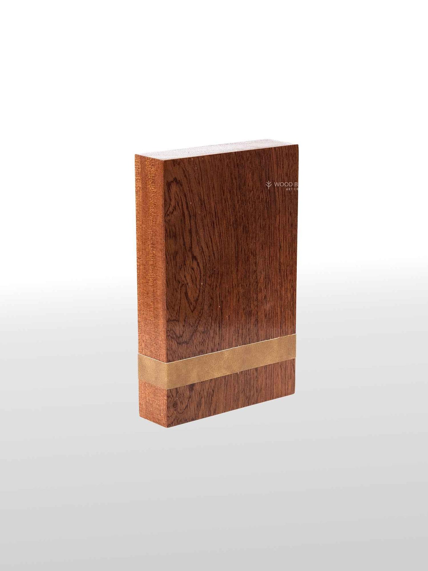 Wooden Trophy with Elegant Leather Strap