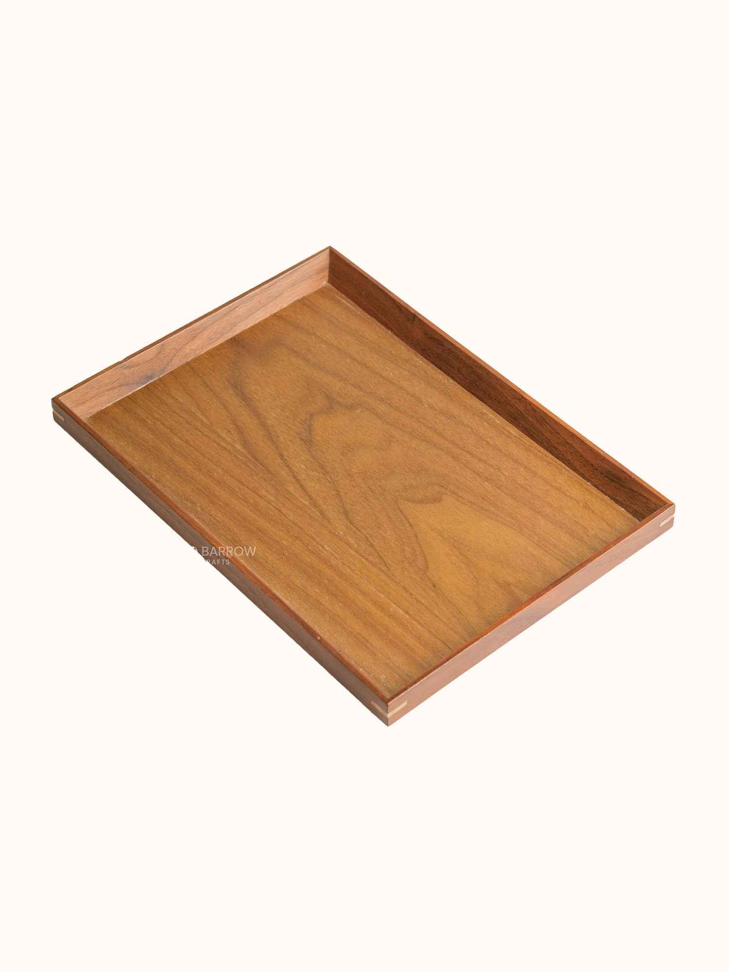 Premium Walnut Wood Rectangular Serving Tray