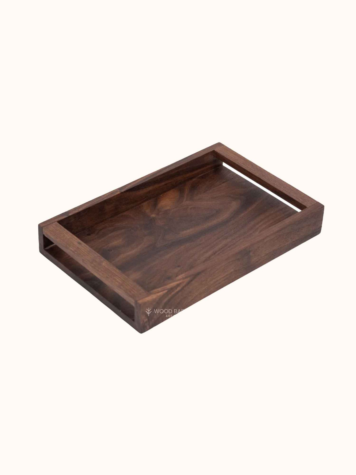 Walnut Wood Tray Set