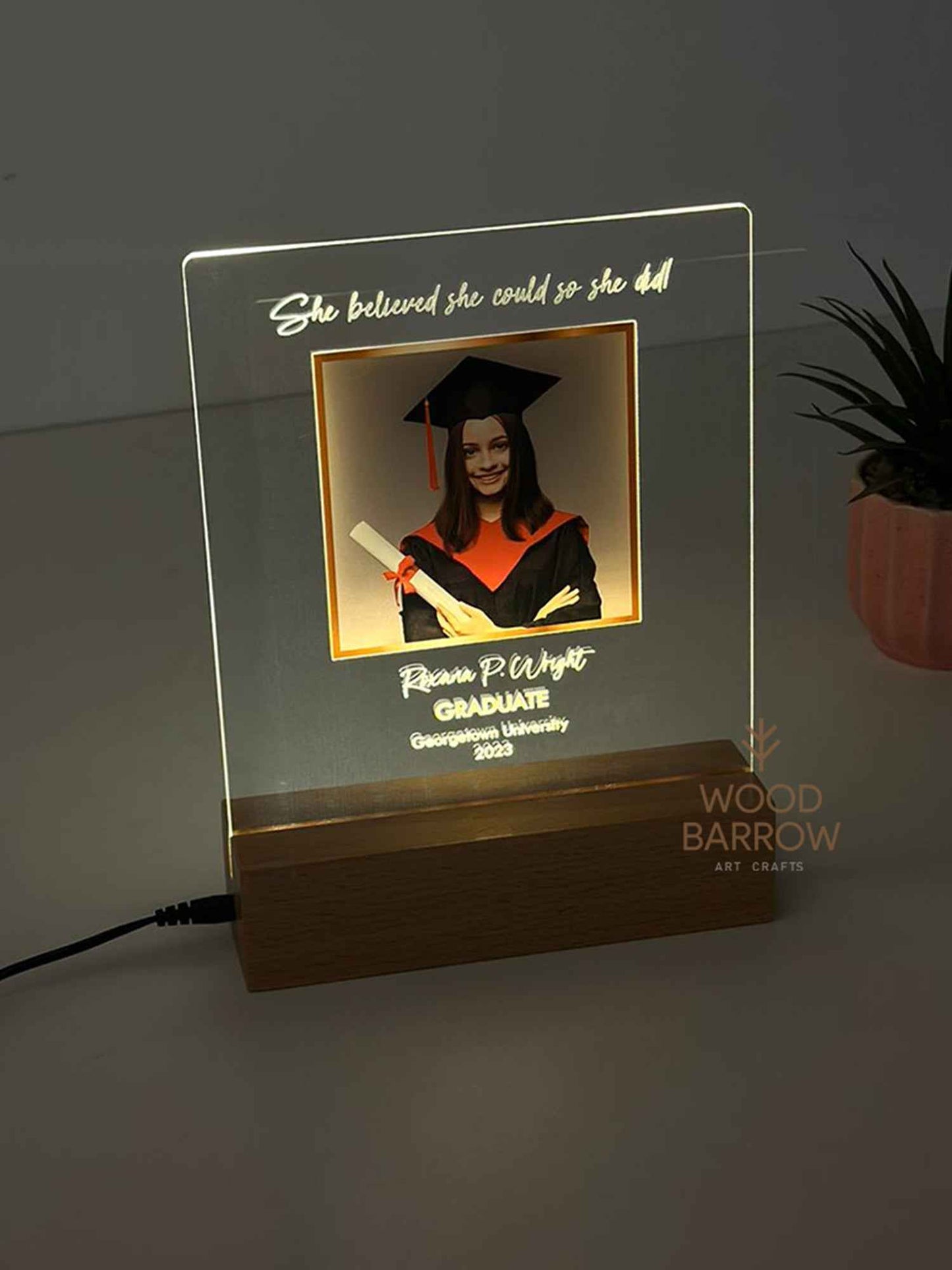 Personalized LED Graduation Gift - Class of 2024 - Made in UAE