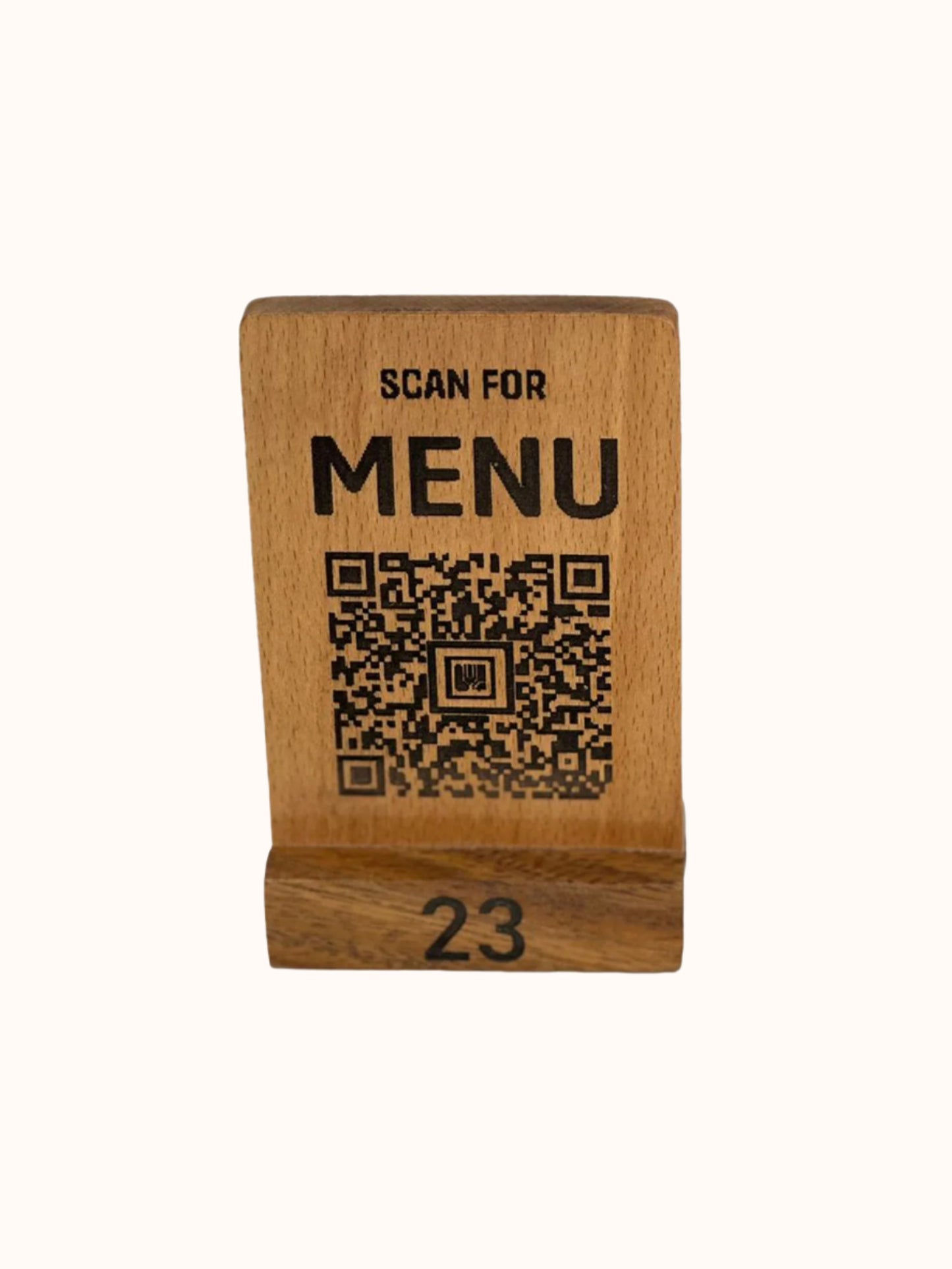 Wooden QR Sign - Custom Engraved