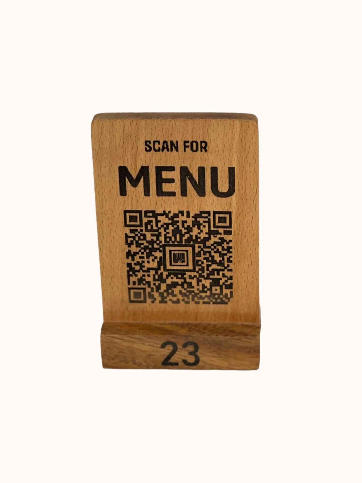 Wooden QR Sign - Custom Engraved