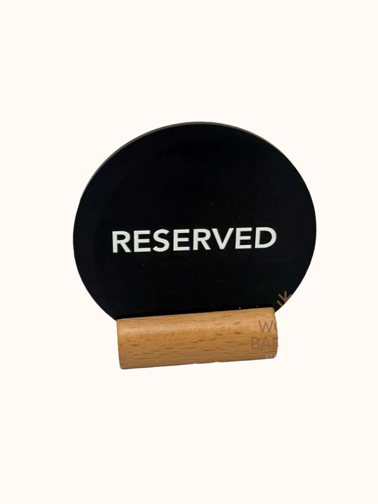 Wooden Reservation Tag