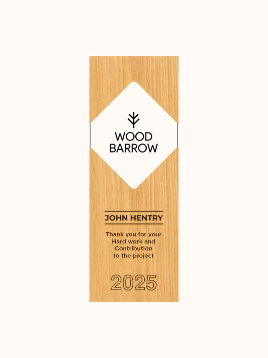 Customized Wooden Trophy – Premium Recognition Award for Hospitality Excellence