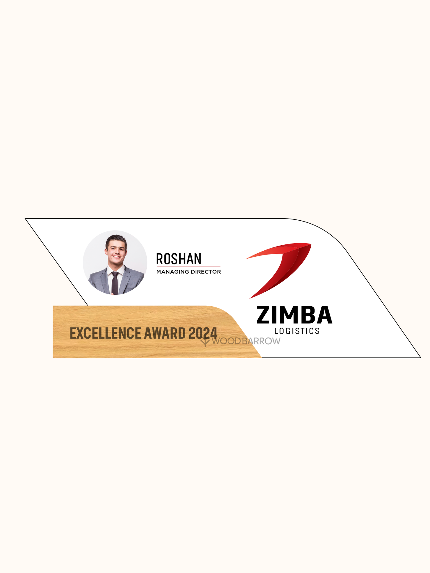 Customized Acrylic Wooden Photo Excellence Award – Personalized Recognition Trophy for Hospitality Sector