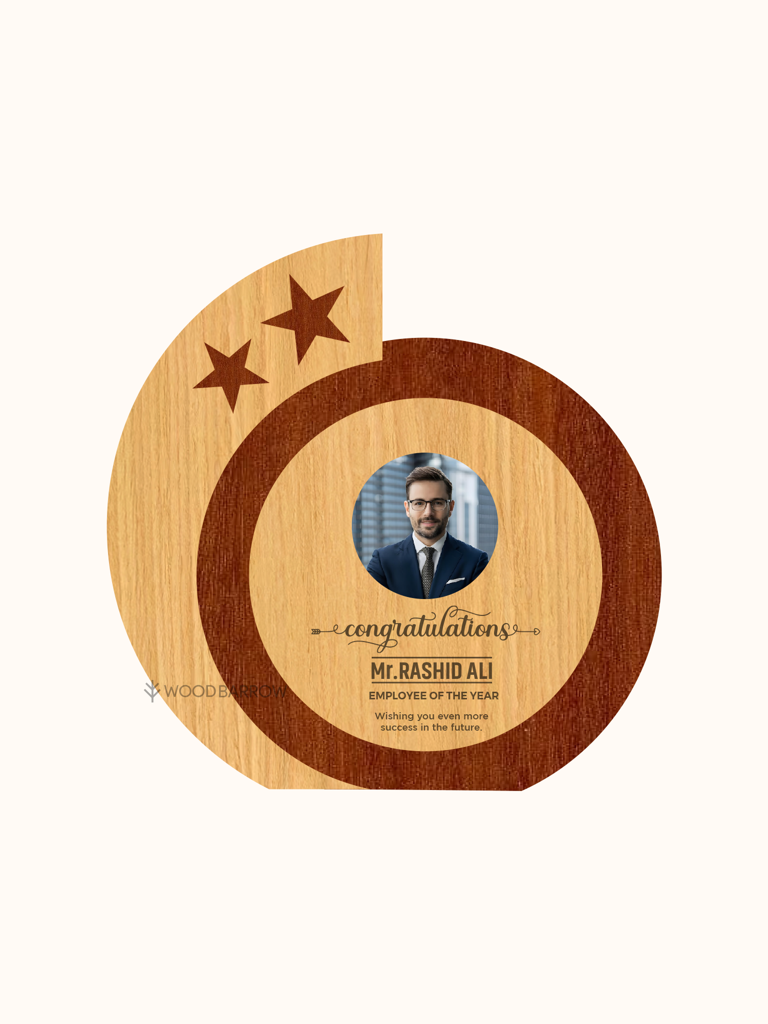 Customized Wooden Award/Trophy – Outstanding Enterprise Honor
