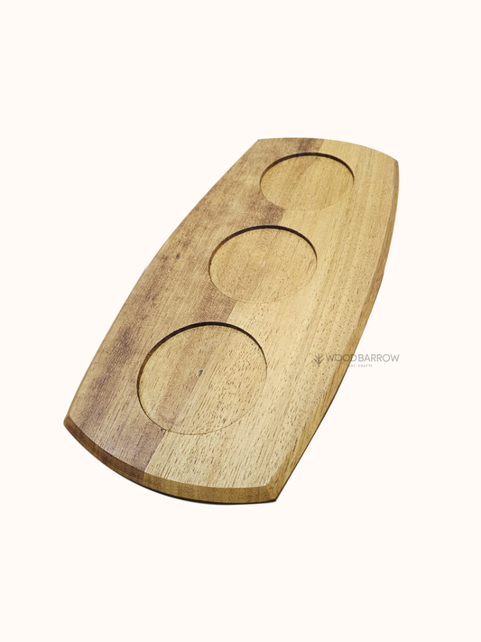 Customizable Wood Paddle Serving Tray