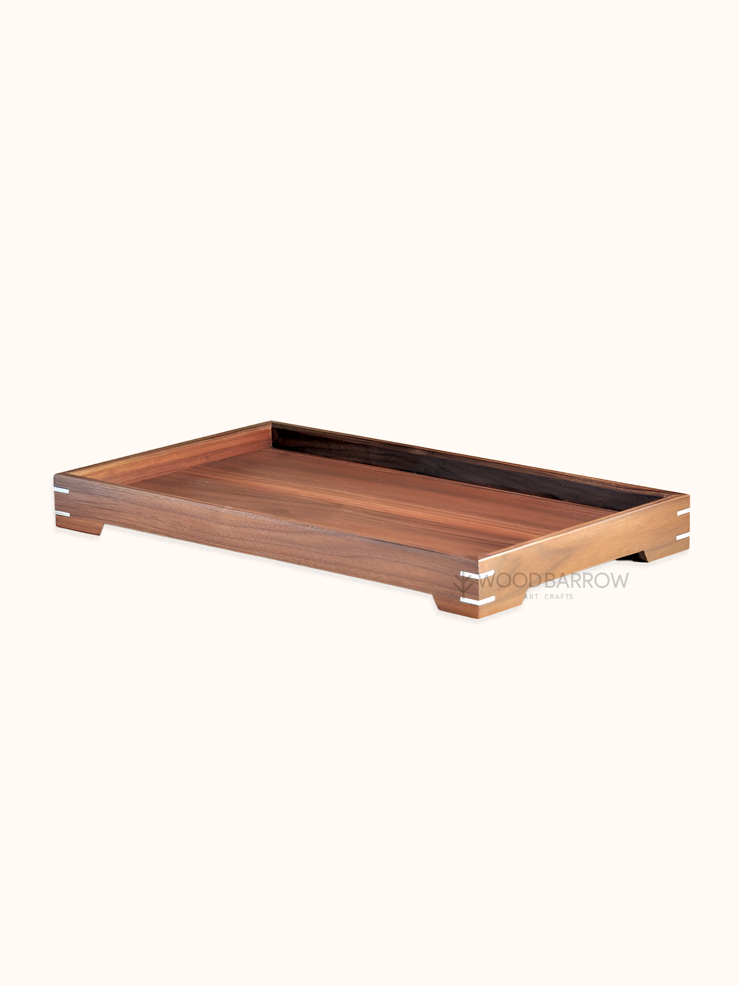 Walnut Tray with Metal Spline