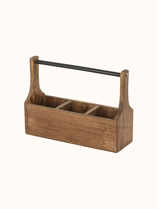 Customizable Wooden Flatware Caddy