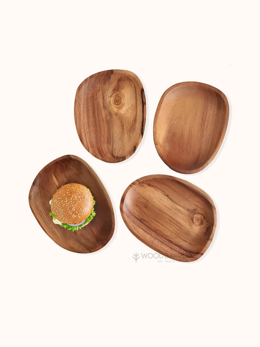 Wooden Serving Platter Plates Wood Serving Tray For Snacks Salad Cheese Board