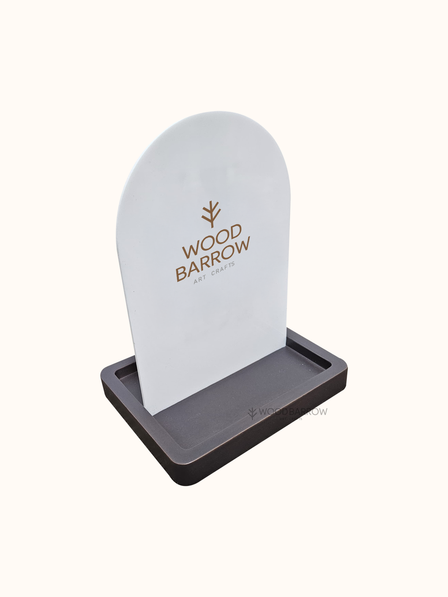 Double-Sided Wooden Table Number Menu