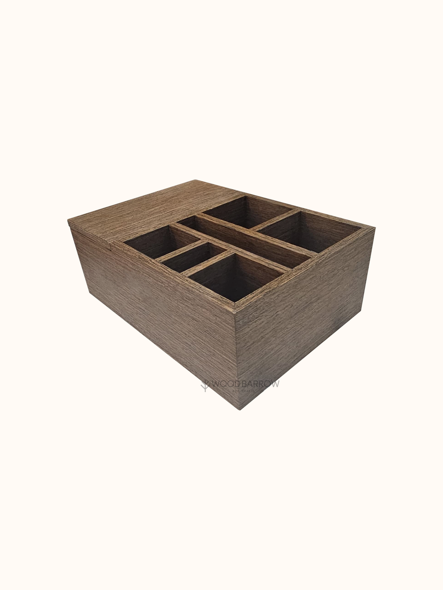 Wooden Table Organizer with Storage Space