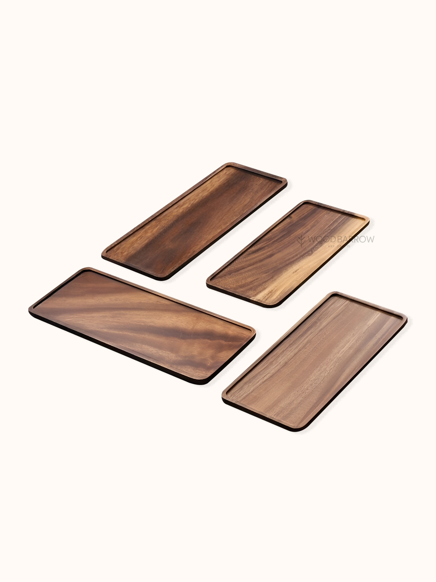 Custom Made Rectangle Wooden Tray