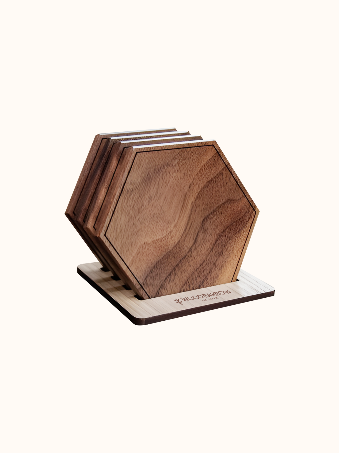 Wooden Hexagon Coasters
