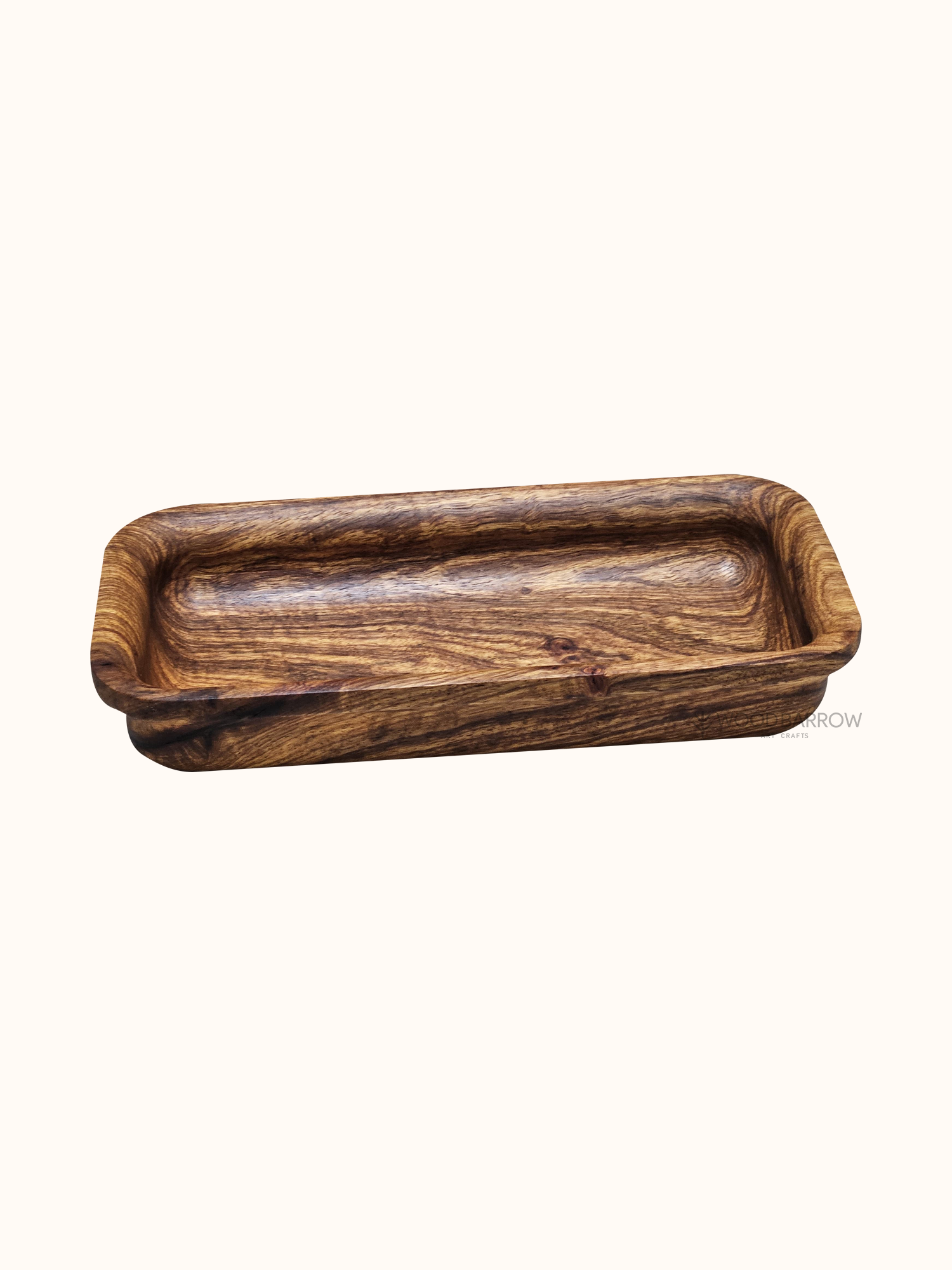 Wood Long Dough Bowl – Rustic Elegance for Hospitality Display & Service