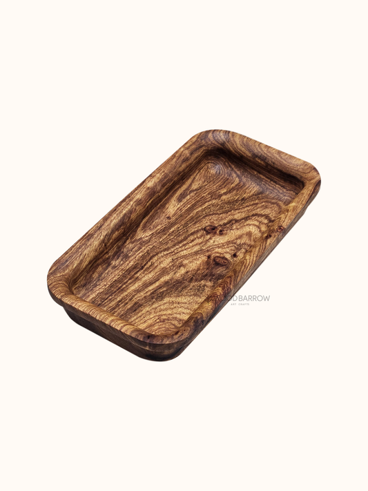 Wood Long Dough Bowl – Rustic Elegance for Hospitality Display & Service