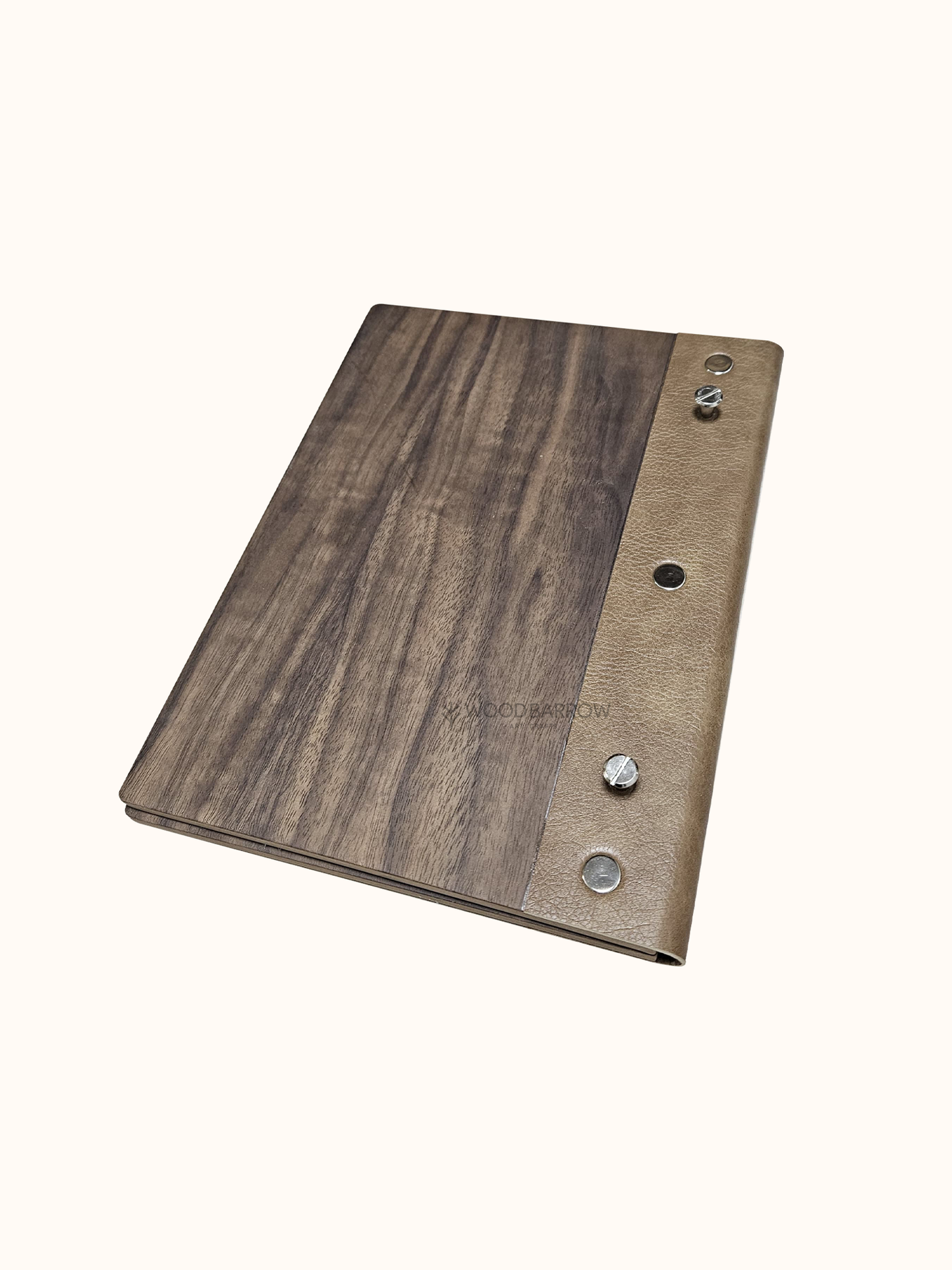 Personalized Wooden Menu Holder – Engraved Wooden Menu Folder with Customizable Options
