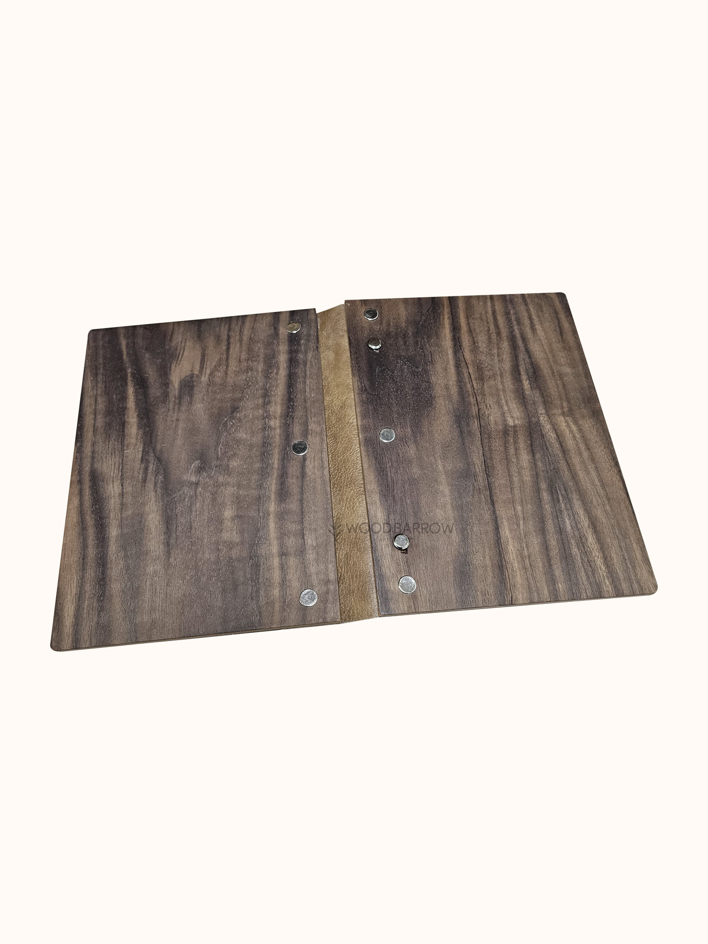 Personalized Wooden Menu Holder – Engraved Wooden Menu Folder with Customizable Options