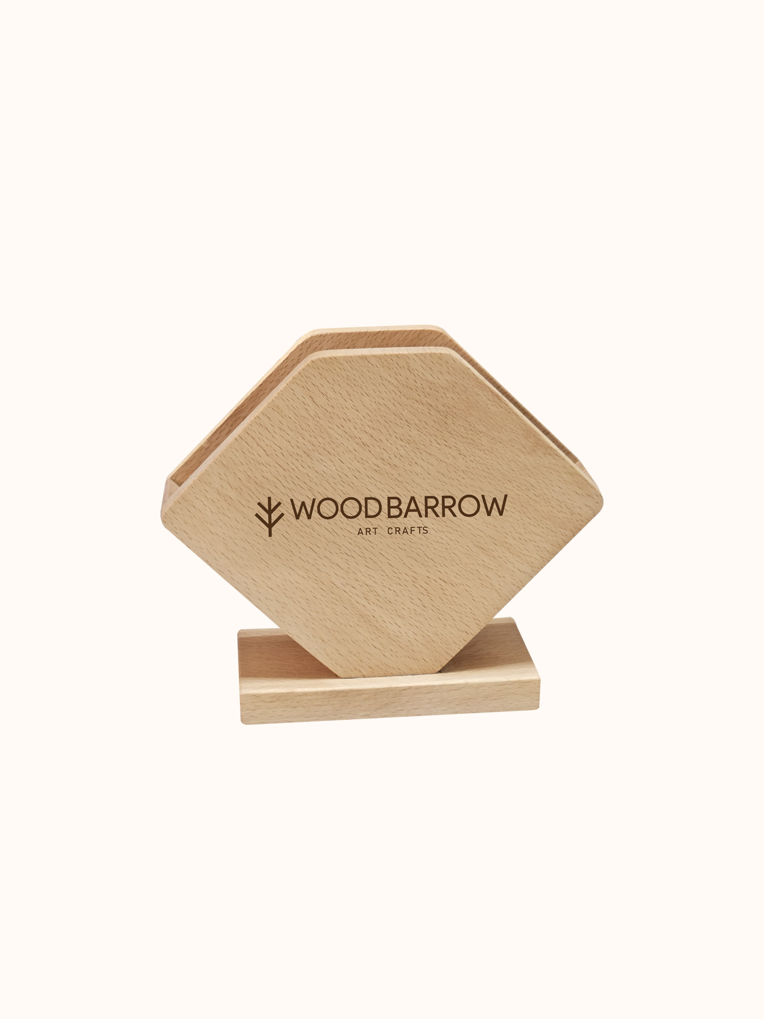 Wooden Napkin Holder – Farmhouse Style Tabletop Napkin Organizer for Restaurants & Events