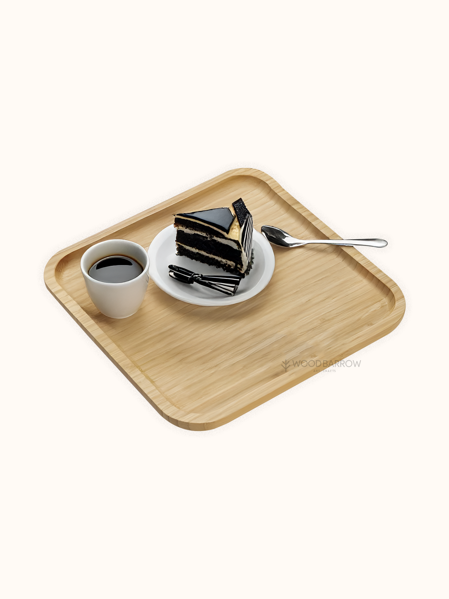 Square Wooden Serving Platter