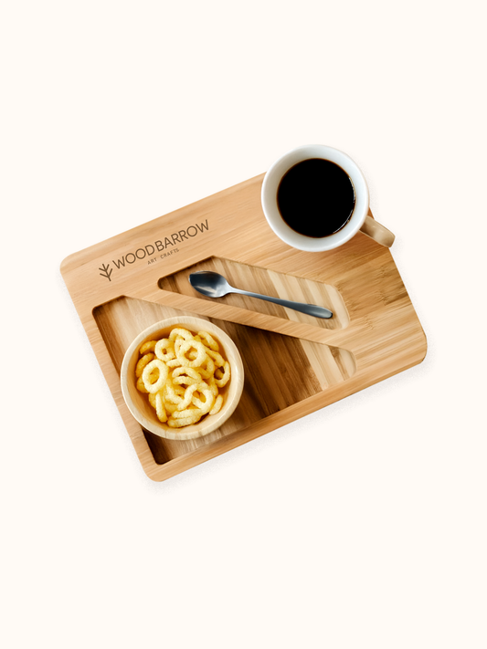 Coffee Breakfast Wooden Tray