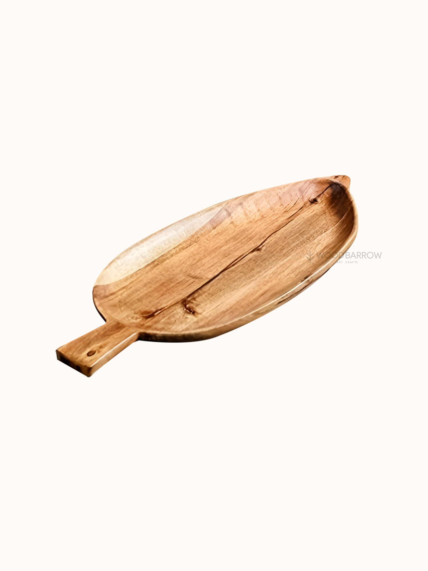 Fish-Shaped Wooden Tray