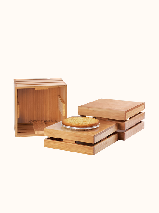 Rectangle Wooden Buffet Stand
