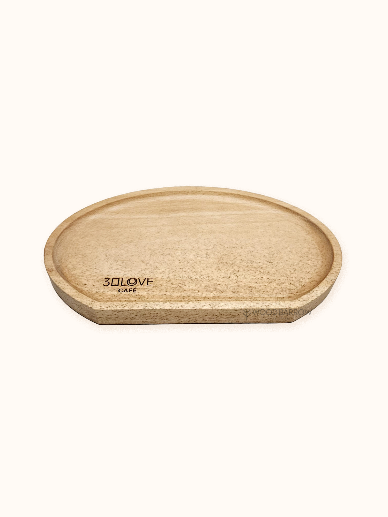 Modern Wooden Semi Circle Tray