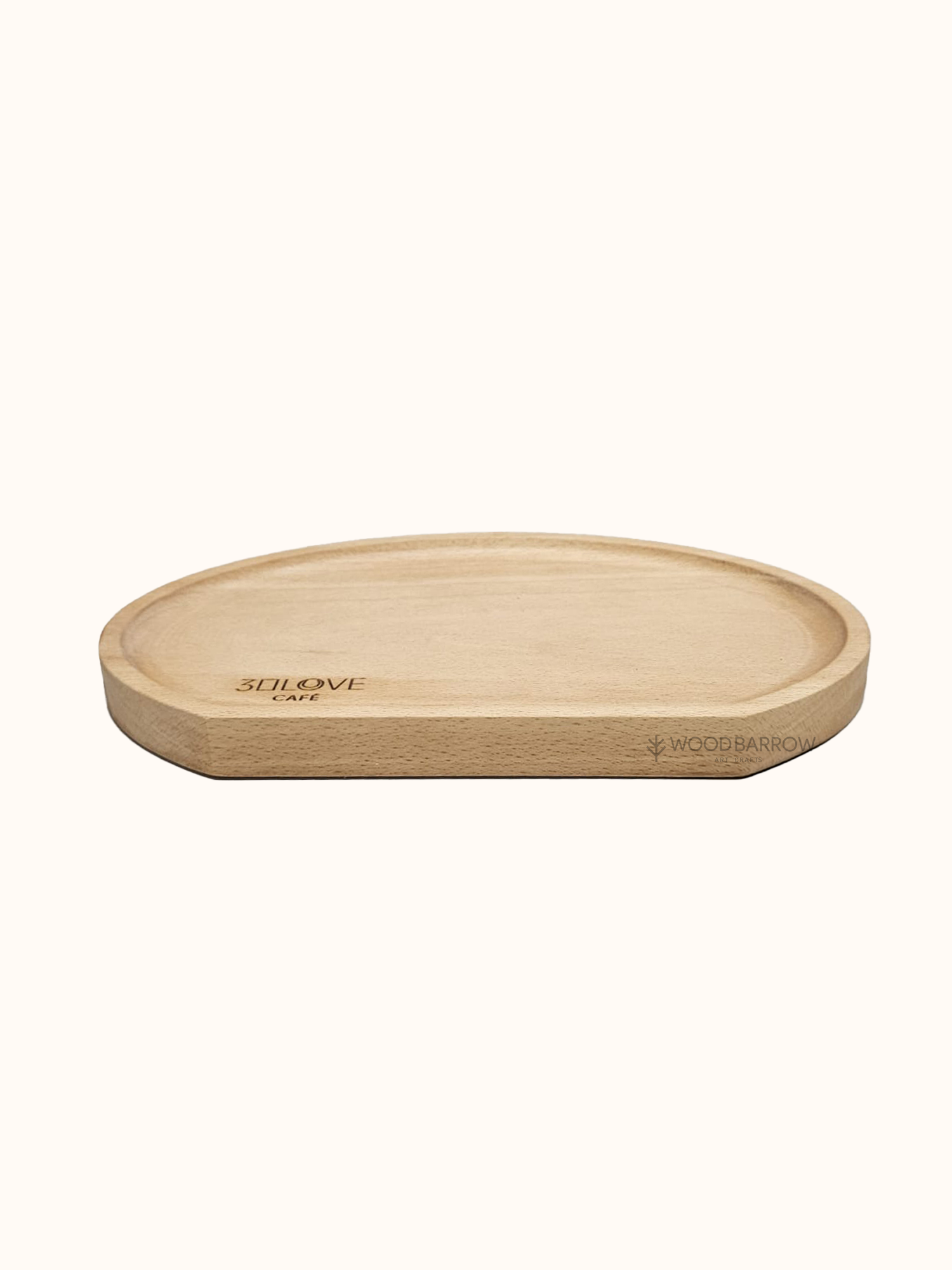 Modern Wooden Semi Circle Tray
