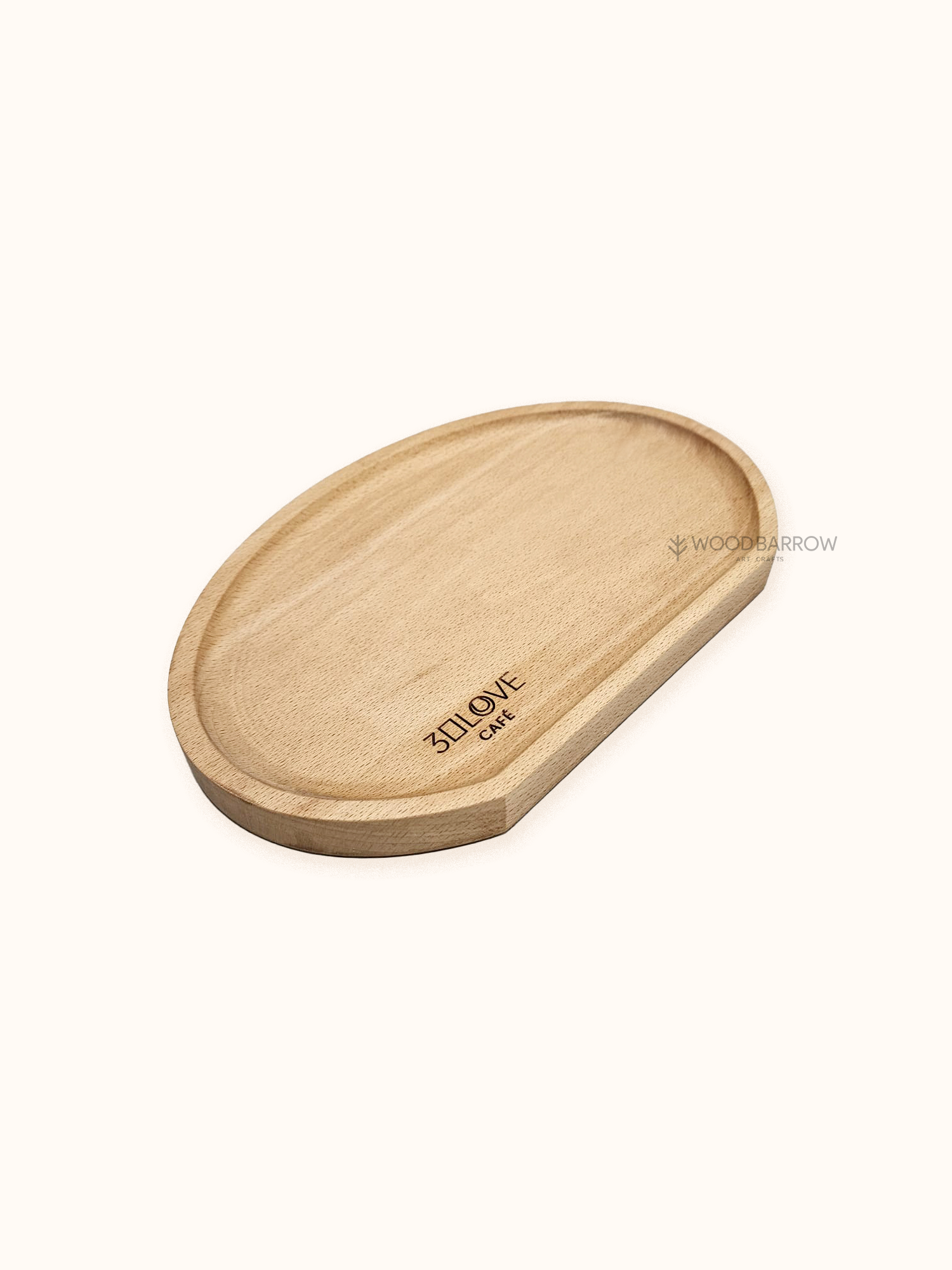 Modern Wooden Semi Circle Tray