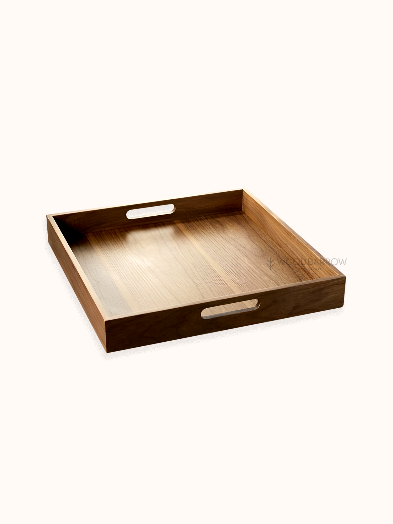 Wooden Serving Tray with Handles