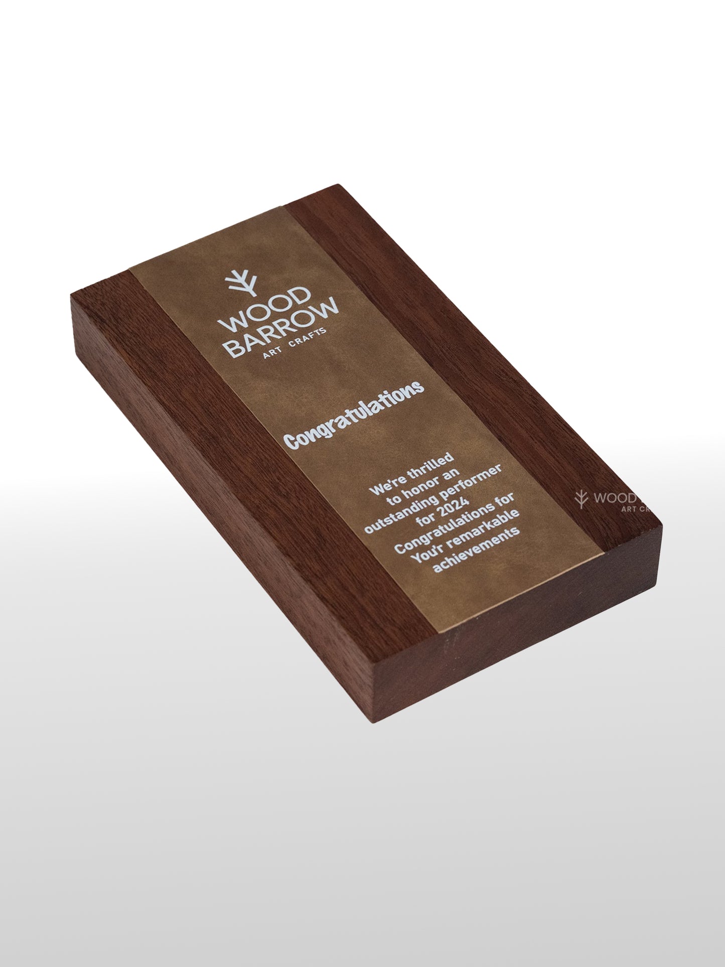 Custom Wooden Momento with Luxurious Leather Covering