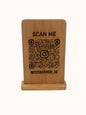 Customizable Wooden Engraved QR Pluck