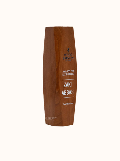 Handcrafted Customizable Wooden Award